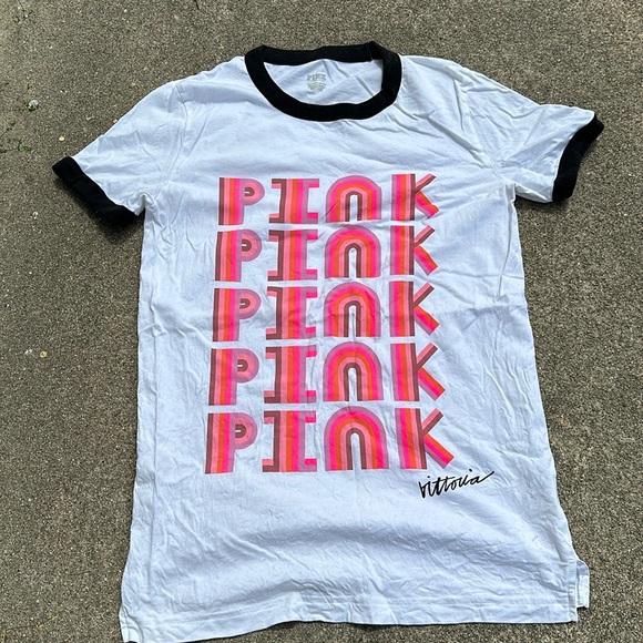 PINK by Victoria’s Secret short sleeve tee! Size XS was worn - Picture 1 of 4